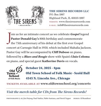October 24, 2025 concert from The Sirens Records - back cover